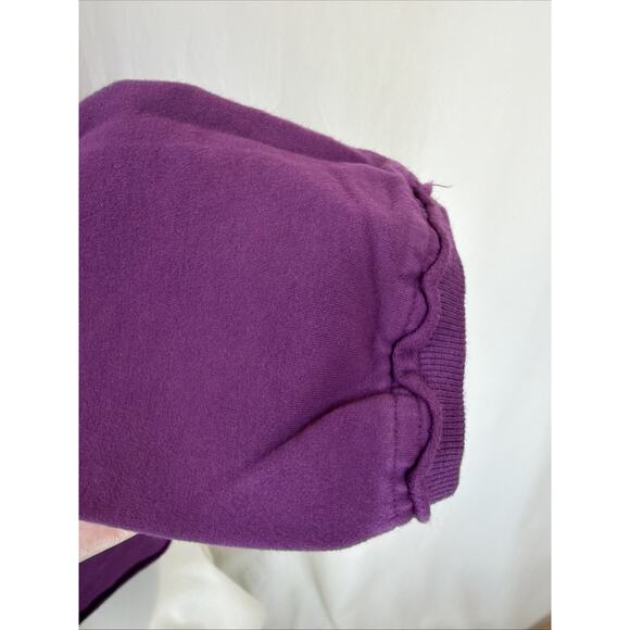 NWT Kleen Purple Long Sleeve Kangaroo Pocket High Low Tunic Top #0727 SZ SMALL - Picture 6 of 9